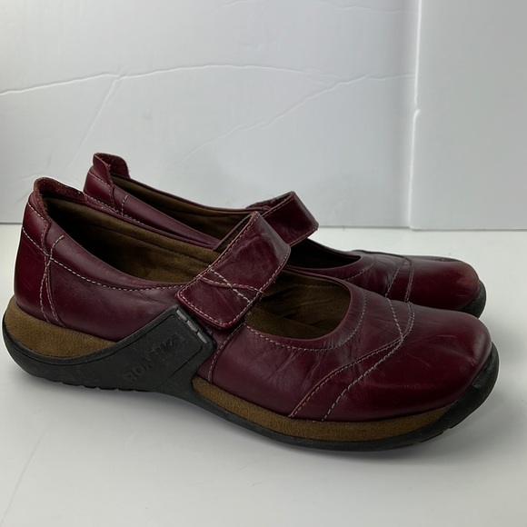 Romika leather wine mary jane shoes - Picture 3 of 11